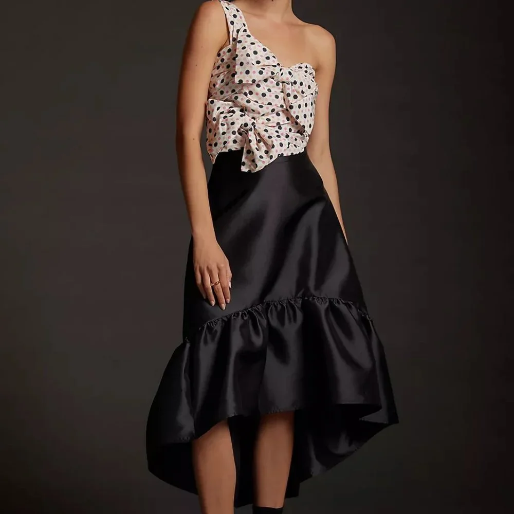 Anthro Maeve Bow-Tie One-Shoulder Tank - Picture 4 of 12